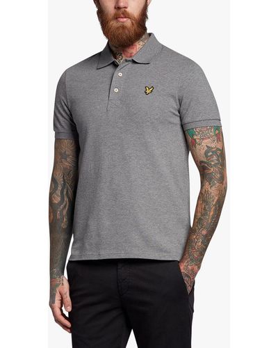 Lyle & Scott Short Sleeve Polo Shirt - Grey