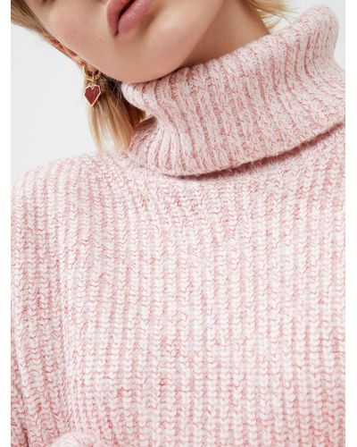 French Connection Jayla Roll Neck Jumper - Pink
