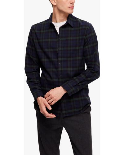 SELECTED Flannel Shirt - Blue