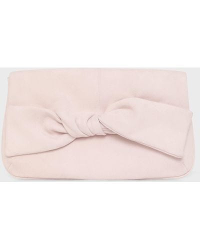 Hobbs Milly Bow Clutch Bag - Pink