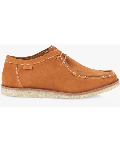Silver Street London Sydney Suede Moccasin Boots - Brown