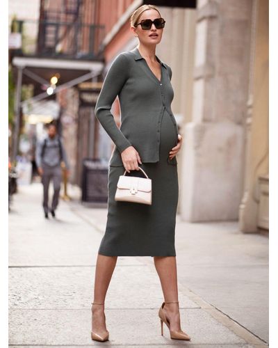 Seraphine Farryn Maternity Skirt - Green