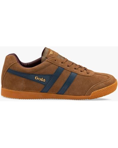 Gola Classics Harrier Suede Lace Up Trainers - Brown