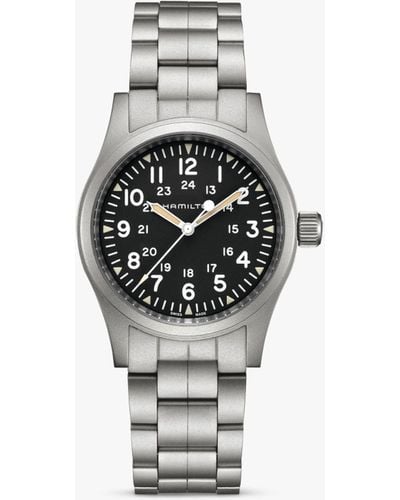 Hamilton H69439131 Khaki Field Automatic Bracelet Strap Watch - White