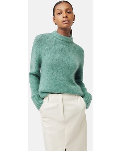 Jigsaw Alpaca Blend Oversized Jumper - Green