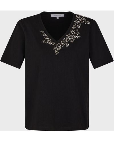 Gerard Darel Malie Embellished T-shirt - Black