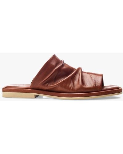 Moda In Pelle Islay Leather Sandals - Brown