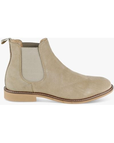 Silver Street London San Diego Suede Chelsea Boots - Natural