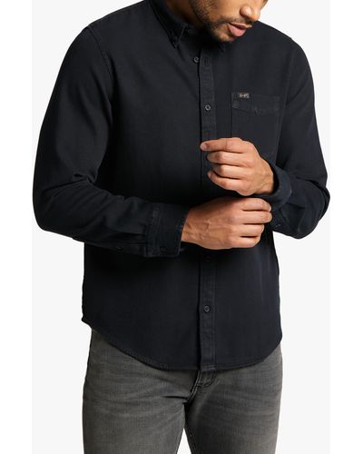 Lee Jeans Cotton Regular Fit Shirt - Black