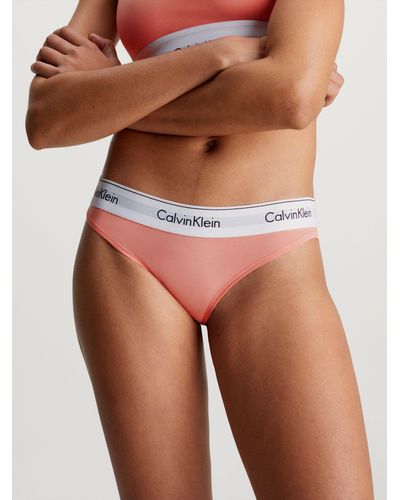 Calvin Klein Modern Cotton Bikini Knickers - Brown