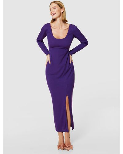 Closet Bodycon Maxi Dress - Purple