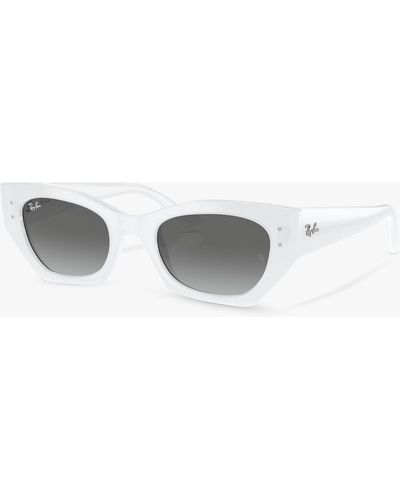 Ray-Ban Rb4430 Rectangular Sunglasses - White