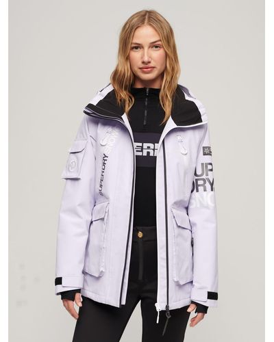 Superdry ski jacket clearance white