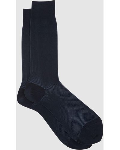 Reiss Cory Two Tone Formal Socks - Blue