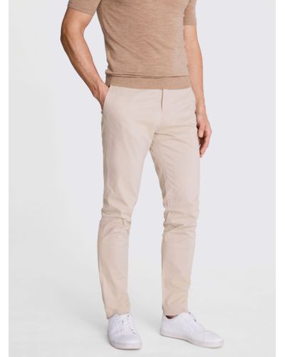 Moss Slim Fit Stretch Chinos - Natural