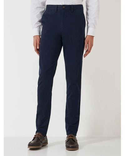 Crew Slim Fit Chino Trousers - Blue