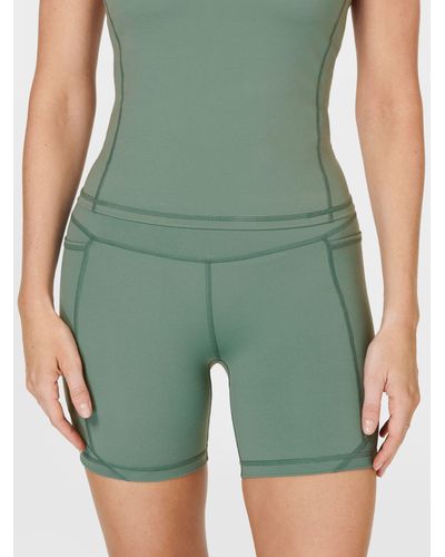 Sweaty Betty Aerial 6" Workout Shorts - Green
