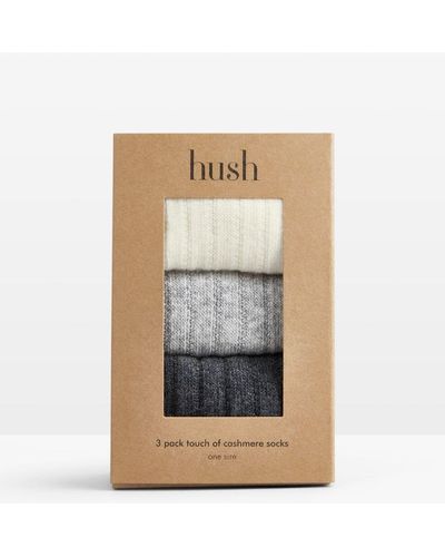 Hush Murica Cashmere Blend Socks - White