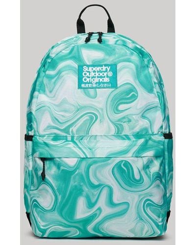 Superdry Montana Abstract Printed Backpack - Blue