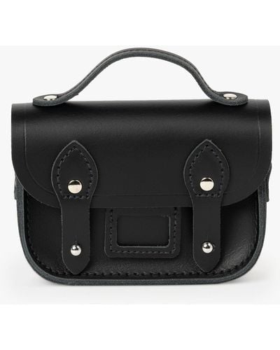 Cambridge Satchel Company The Micro Satchel Leather Bag - Black