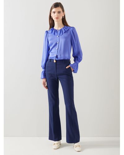 LK Bennett Kennedy Tailored Trousers - Blue