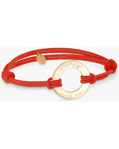 Merci Maman Personalised Eternity Bracelet - Red