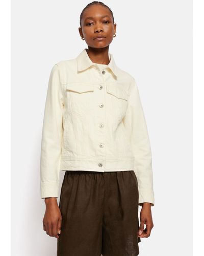 Jigsaw Cotton Denim Jacket - Natural