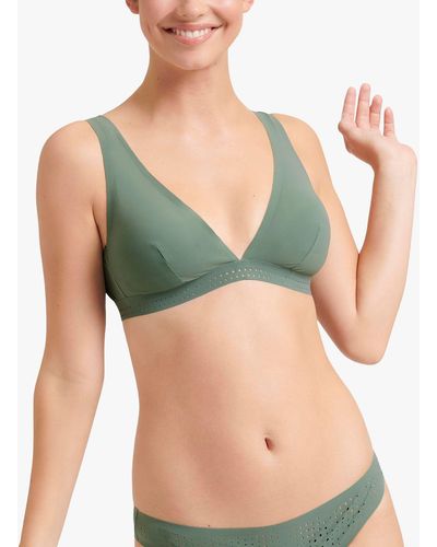 Sloggi Shore Arienzo Triangle Bikini Top - Green