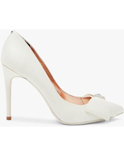 Ted baker dahrlin 2025 embellished court shoes ivory