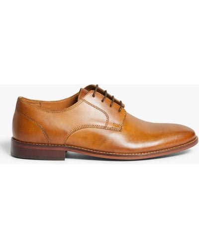 John Lewis Slim Derby Shoes - Natural