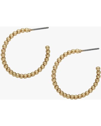 AllSaints Beaded Hoop Earrings - Metallic