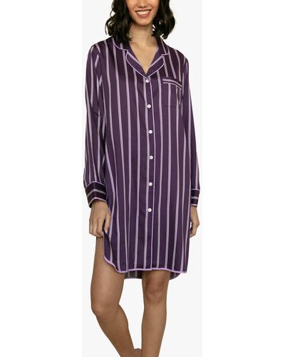 Fable & Eve Stripe Nightshirt - Purple