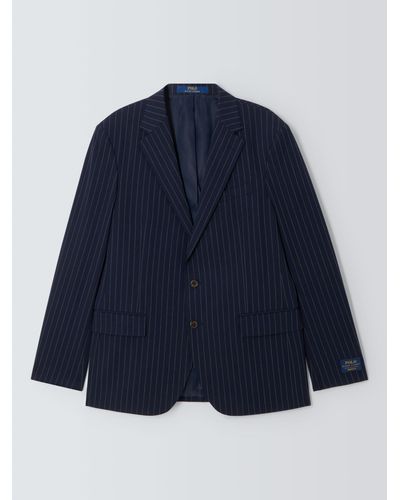 Ralph Lauren Polo Polo Modern Rope Stripe Suit Jacket - Blue