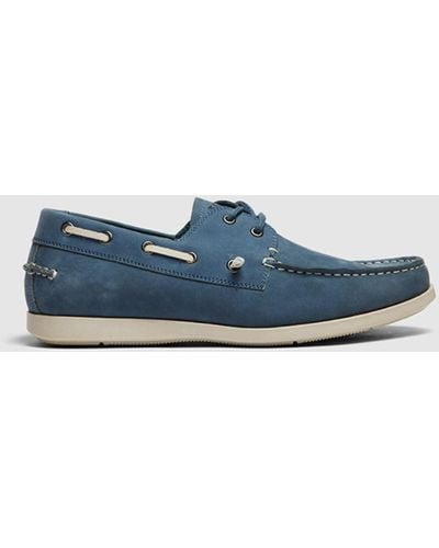 Rodd & Gunn Gordons Bay Suede Boat Shoes - Blue