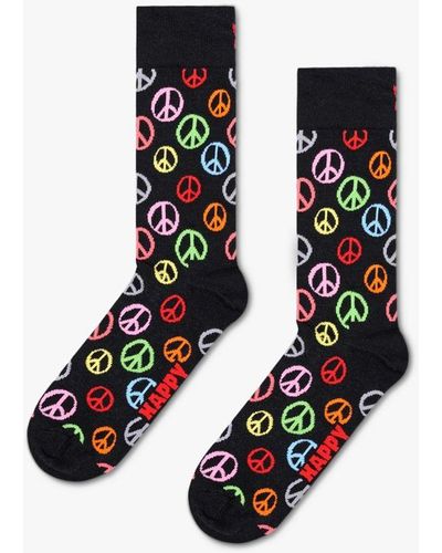 Happy Socks Peace Socks - Black