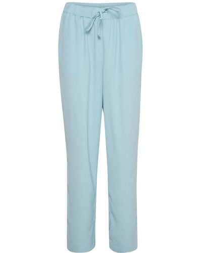 Soaked In Luxury Shirley Plain Tailored Trousers - Blue