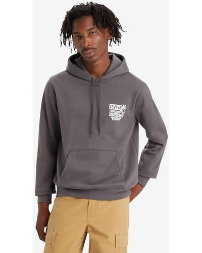 Levi's Standard Fit Graphic Hoodie - Grey