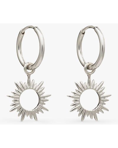 Rachel Jackson Eternal Sun Mini Hoop Earrings - White