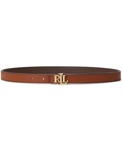 Ralph Lauren Lauren 20 Reversible Leather Belt - White
