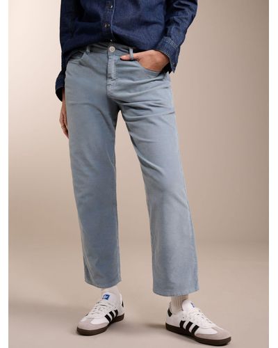 Baukjen Coleen Fine Organic Cotton Cord Trousers - Blue