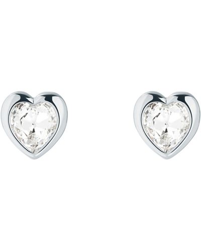 Ted Baker Han Crystal Heart Stud Earrings - White