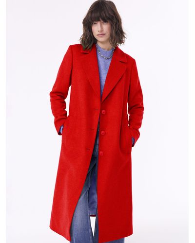 Baukjen Emanuela Recycled Wool Blend Coat - Red