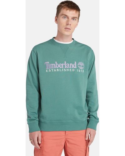 Timberland Embroidered Logo Crew Jumper - Green