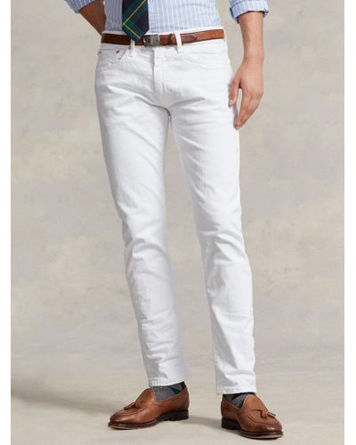 Ralph Lauren Polo Sullivan Slim Stretch Fit Five Pocket Jeans - White