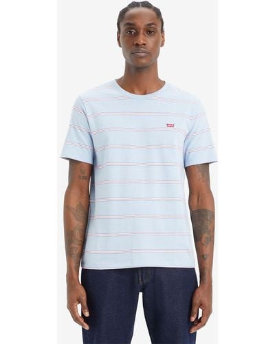 Levi's Original Housemark Seaside Stripe T-shirt - White