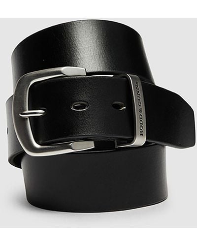 Rodd & Gunn Farmlands Leather Belt - Black