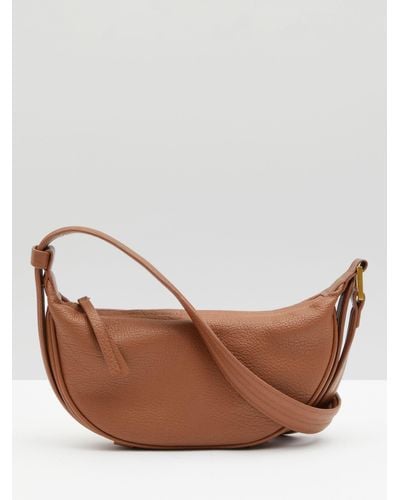 Hush Rory Crescent Leather Crossbody Bag - Brown