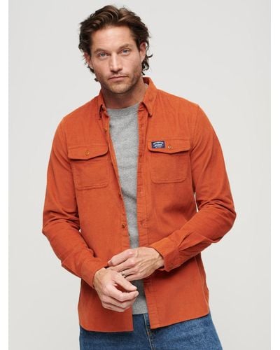 Superdry Trailsman Cord Shirt - Orange