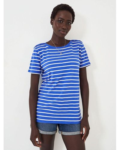 Crew Breton Stripe T-shirt - Blue