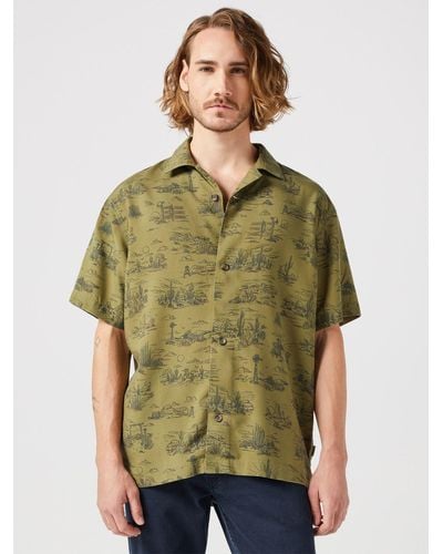 Wrangler Resort Short Sleeve Shirt - Green